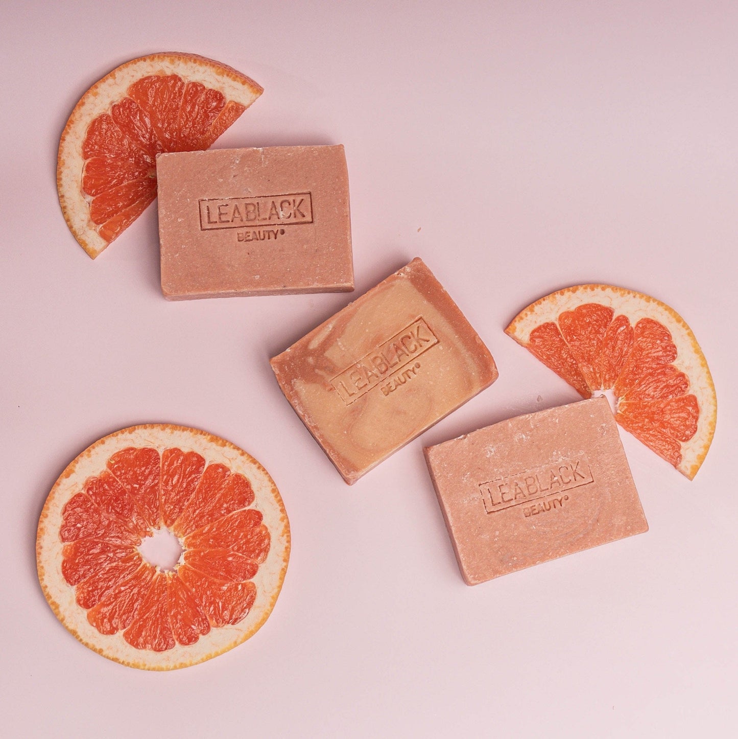 Lea Black Skincare® Natural Youth® Utterly Divine Pink Grapefruit Orange Essence Goat Milk Beauty Bar