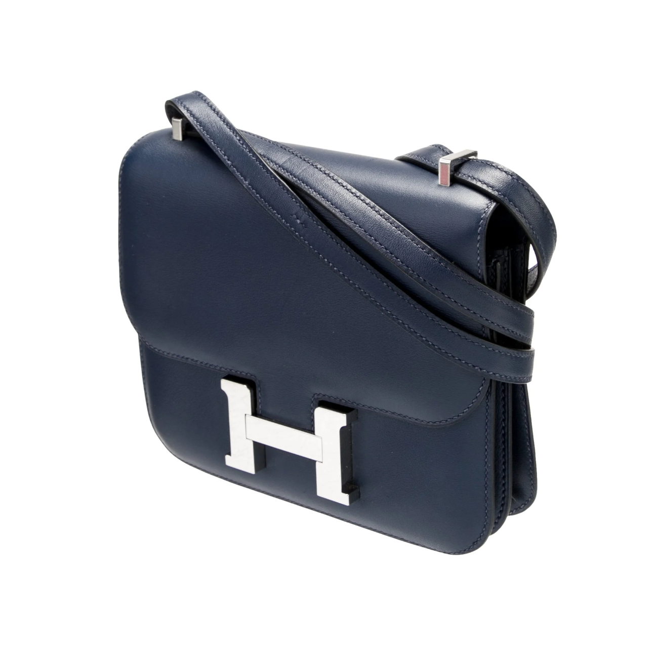 Hermès Bleu Brighton Constance 24 Handbag