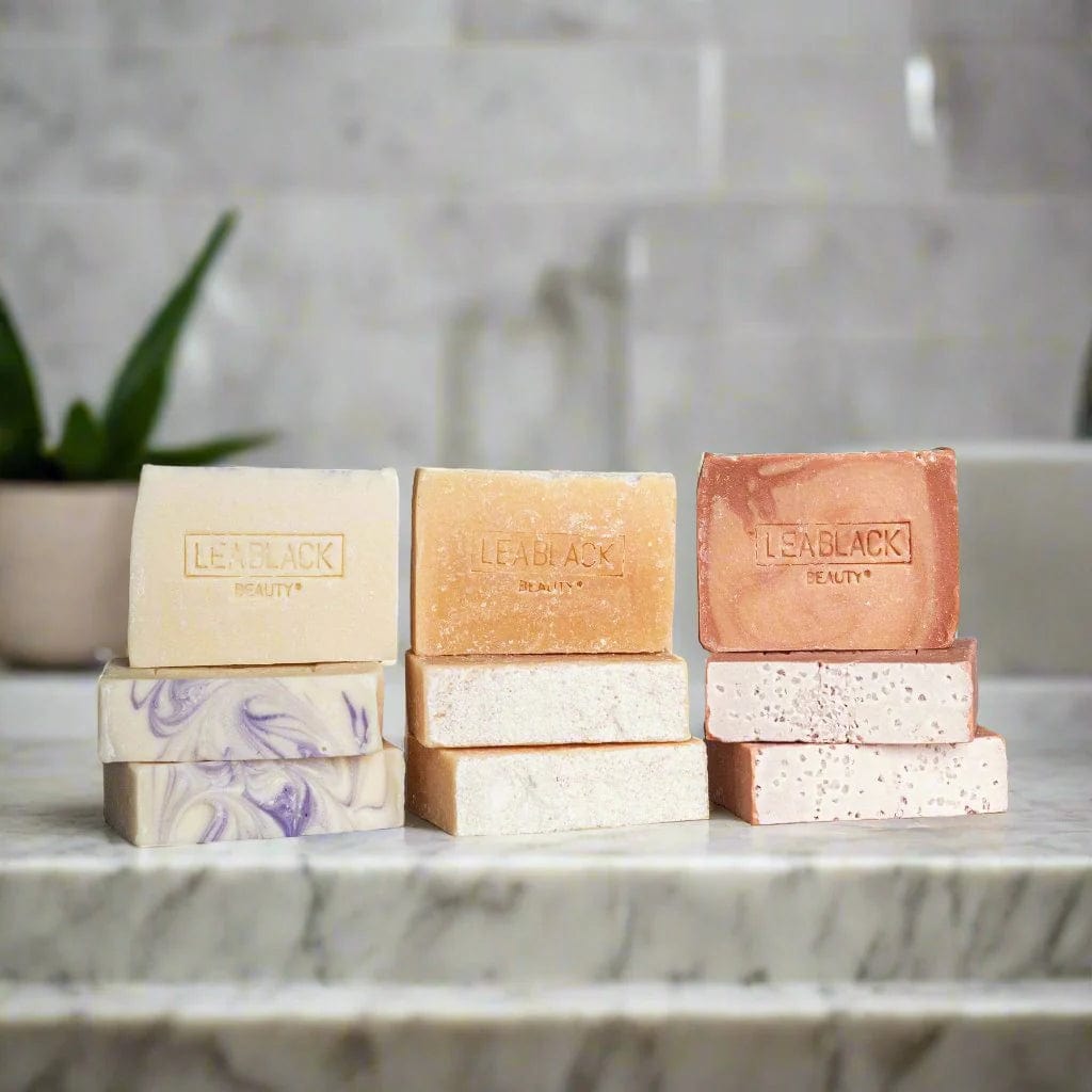 goat milk beauty bars stacked